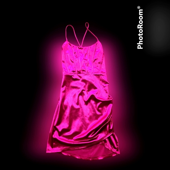 Pink Cocktail Dress - Picture 2 of 2